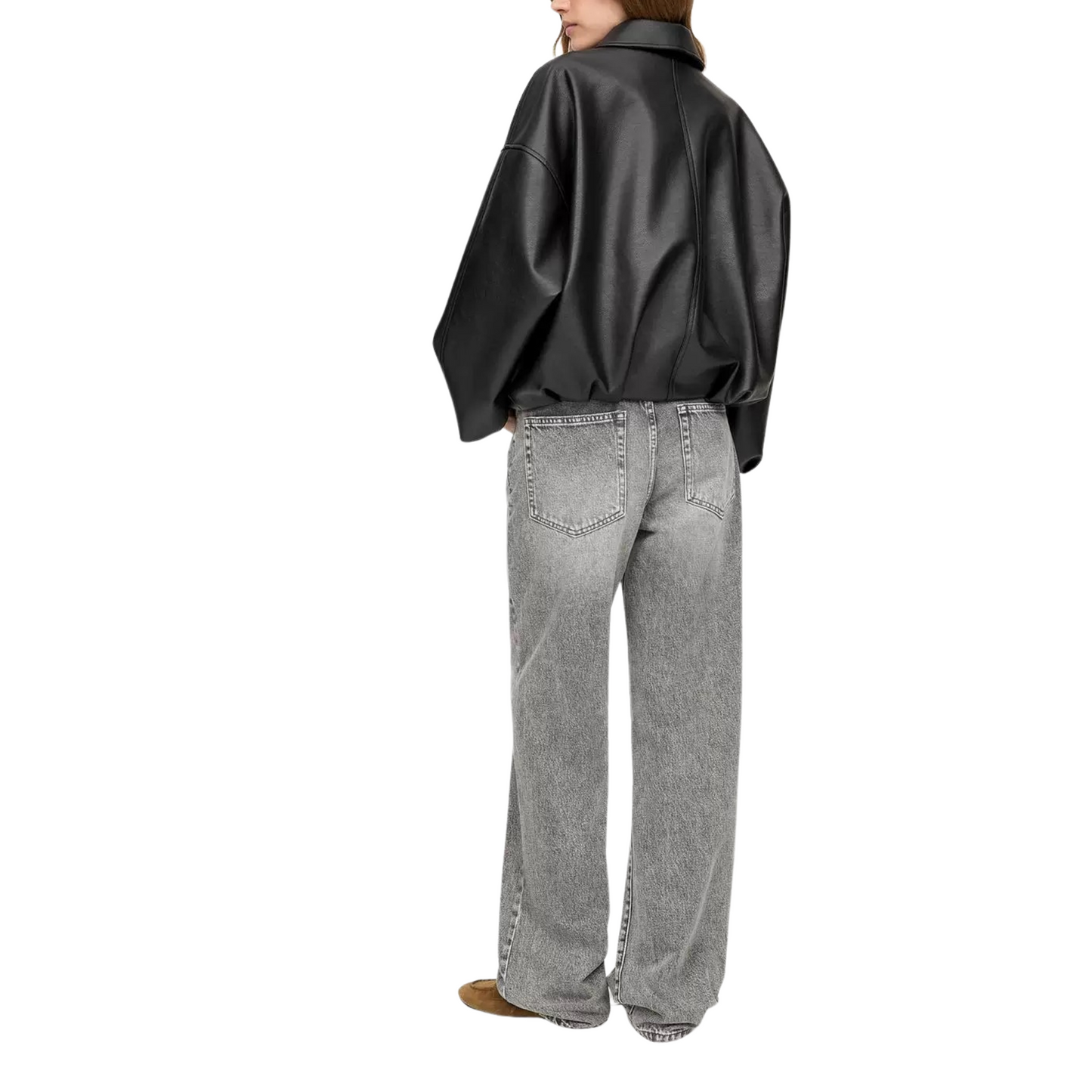 Lässige Lederjacke