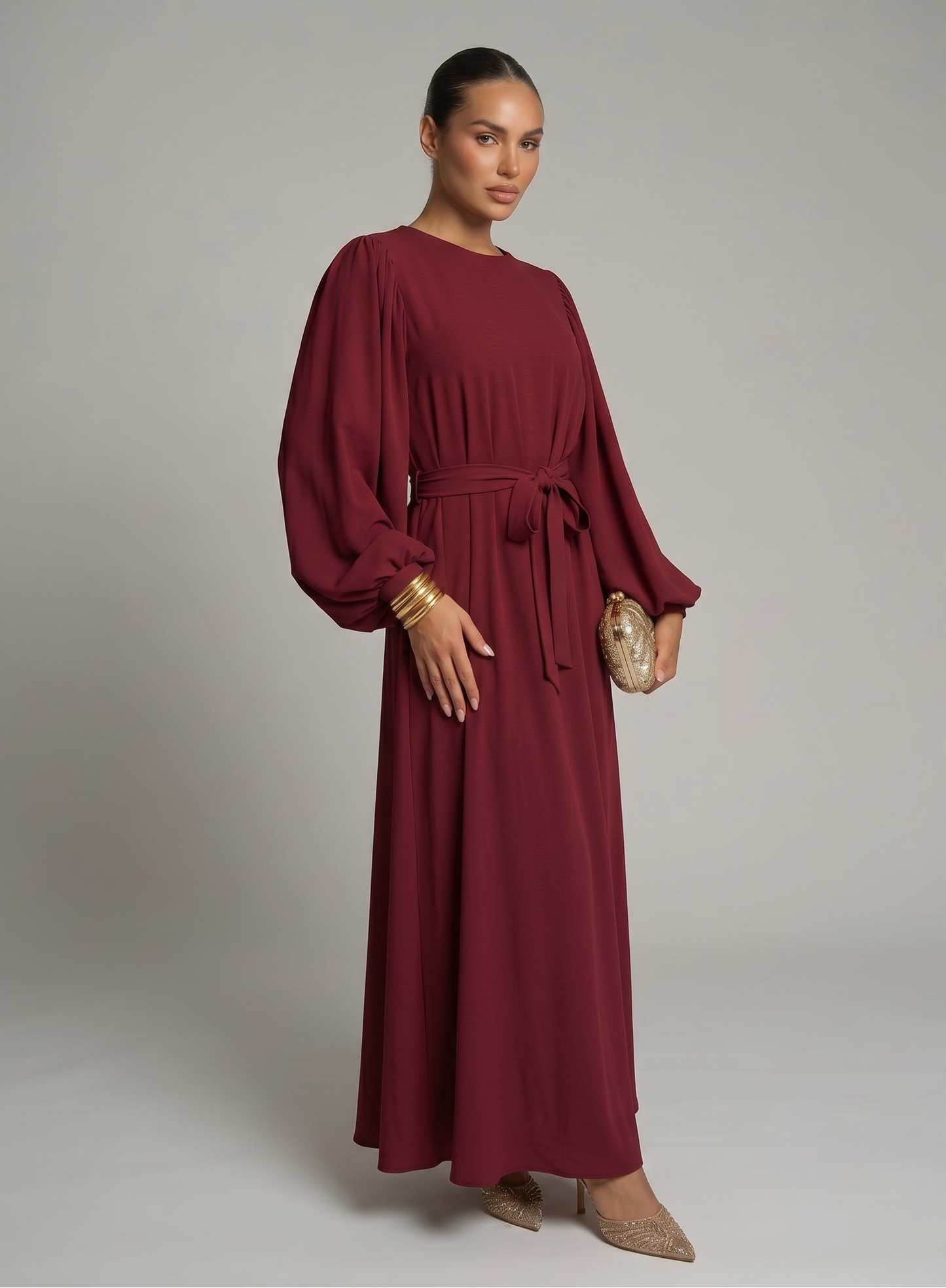Abaya mit Schleife