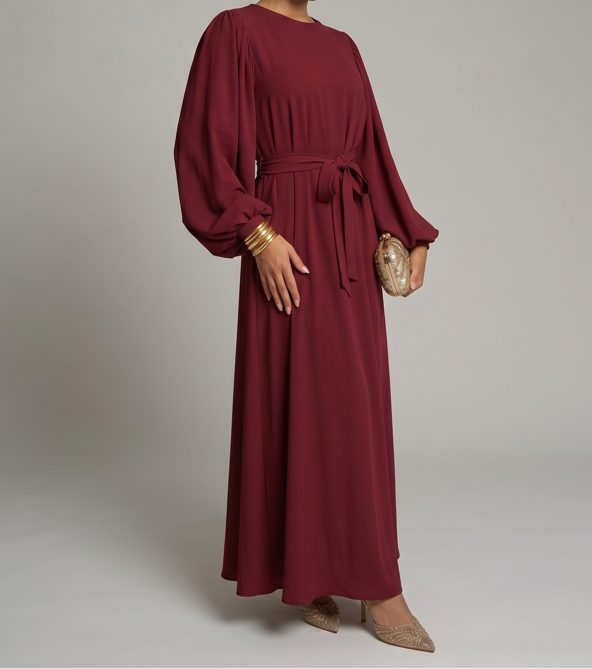 Abaya mit Schleife