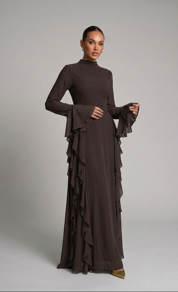 Elegantes Kleid mit Volants