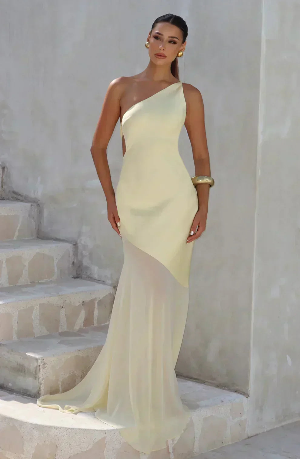 One-Shoulder Abendkleid