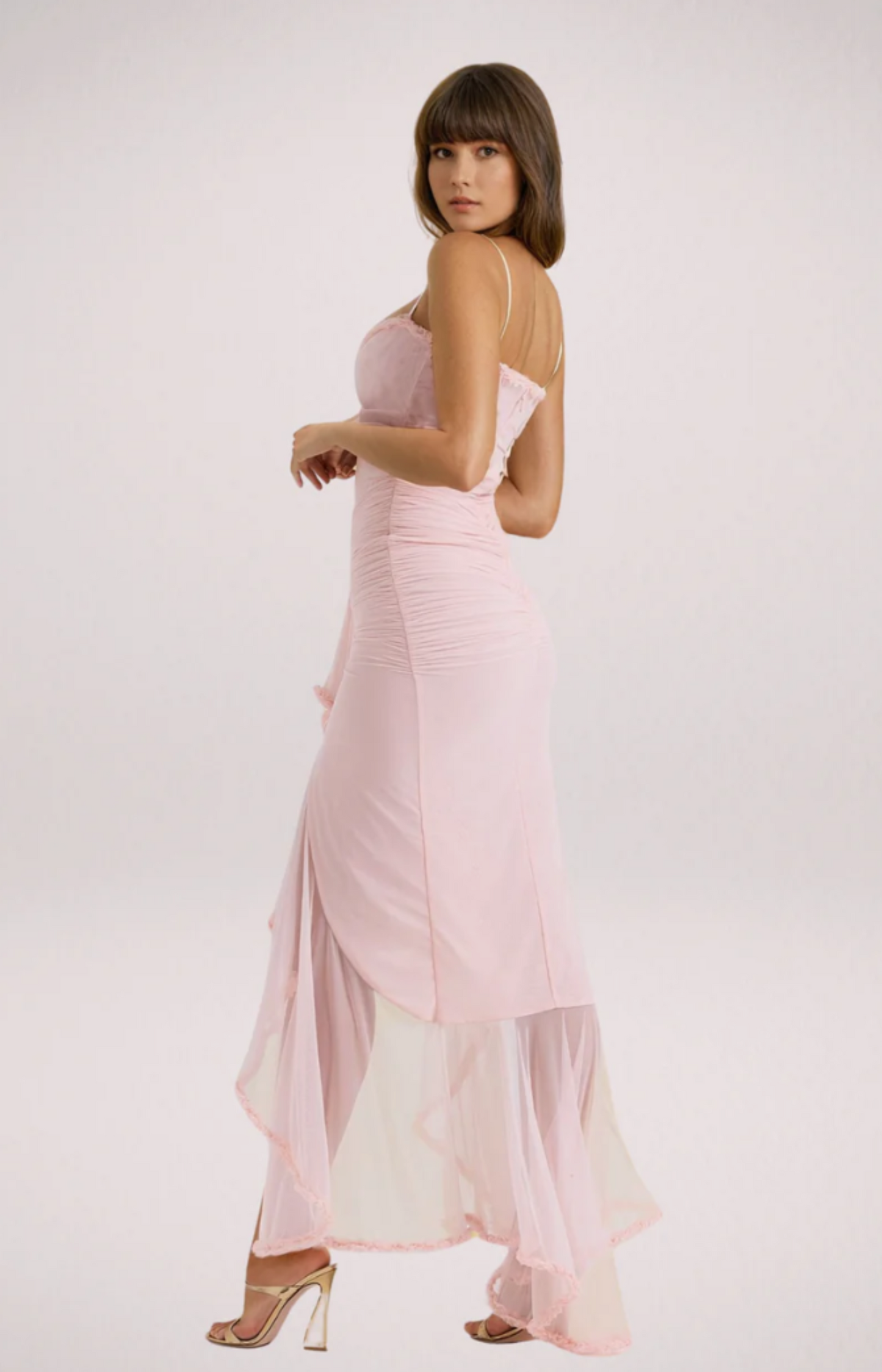 Maxikleid mit Volants