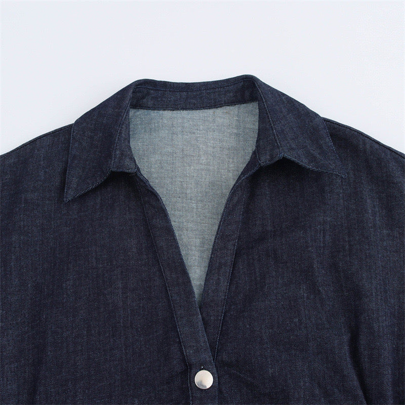 Langes Jeanskleid