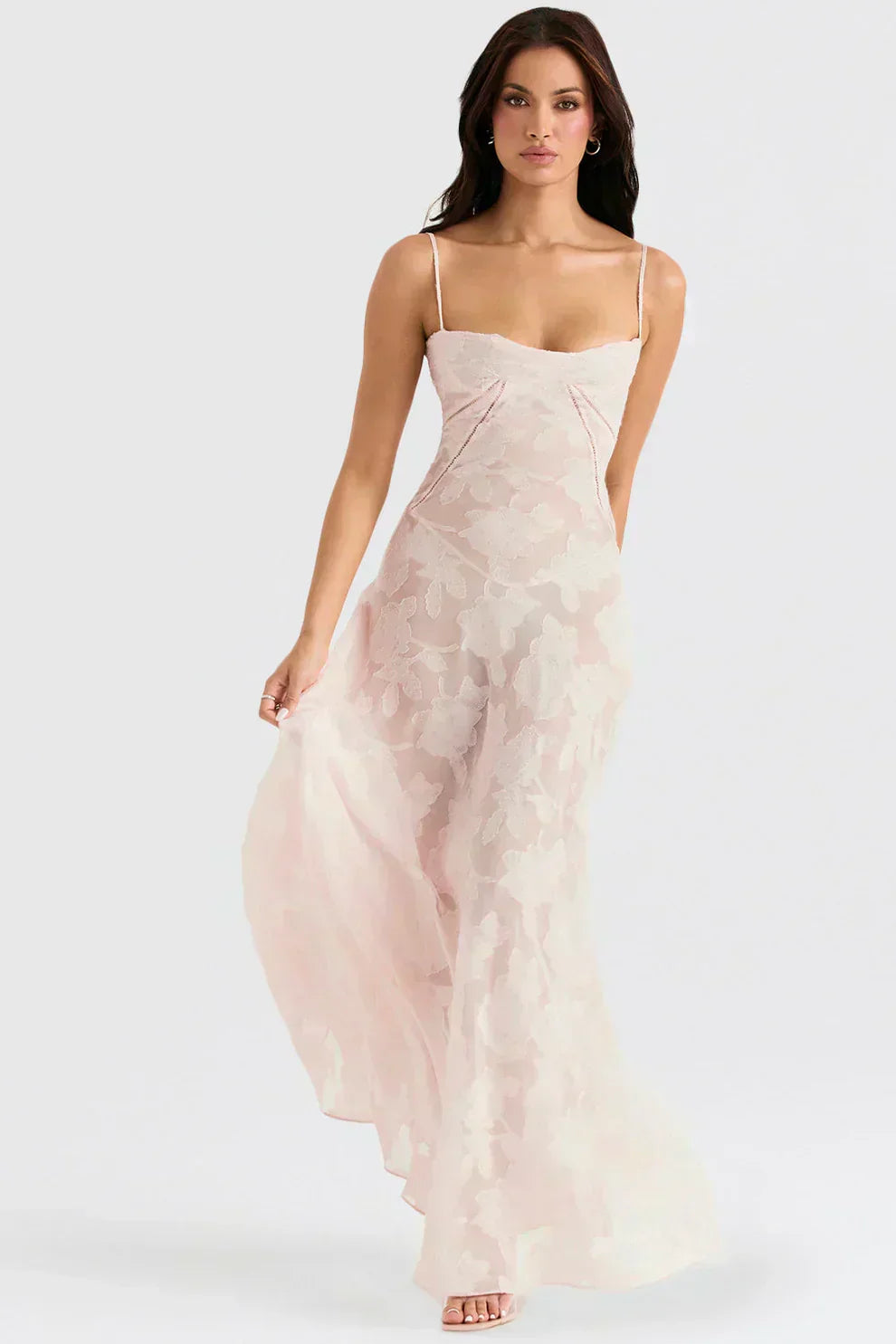 Maxikleid mit Blumenmuster