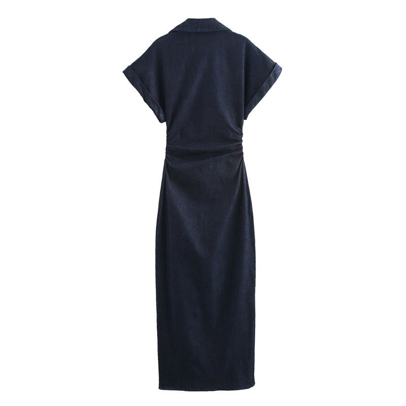 Langes Jeanskleid
