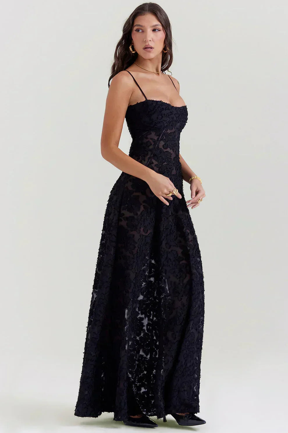 Maxikleid mit Blumenmuster