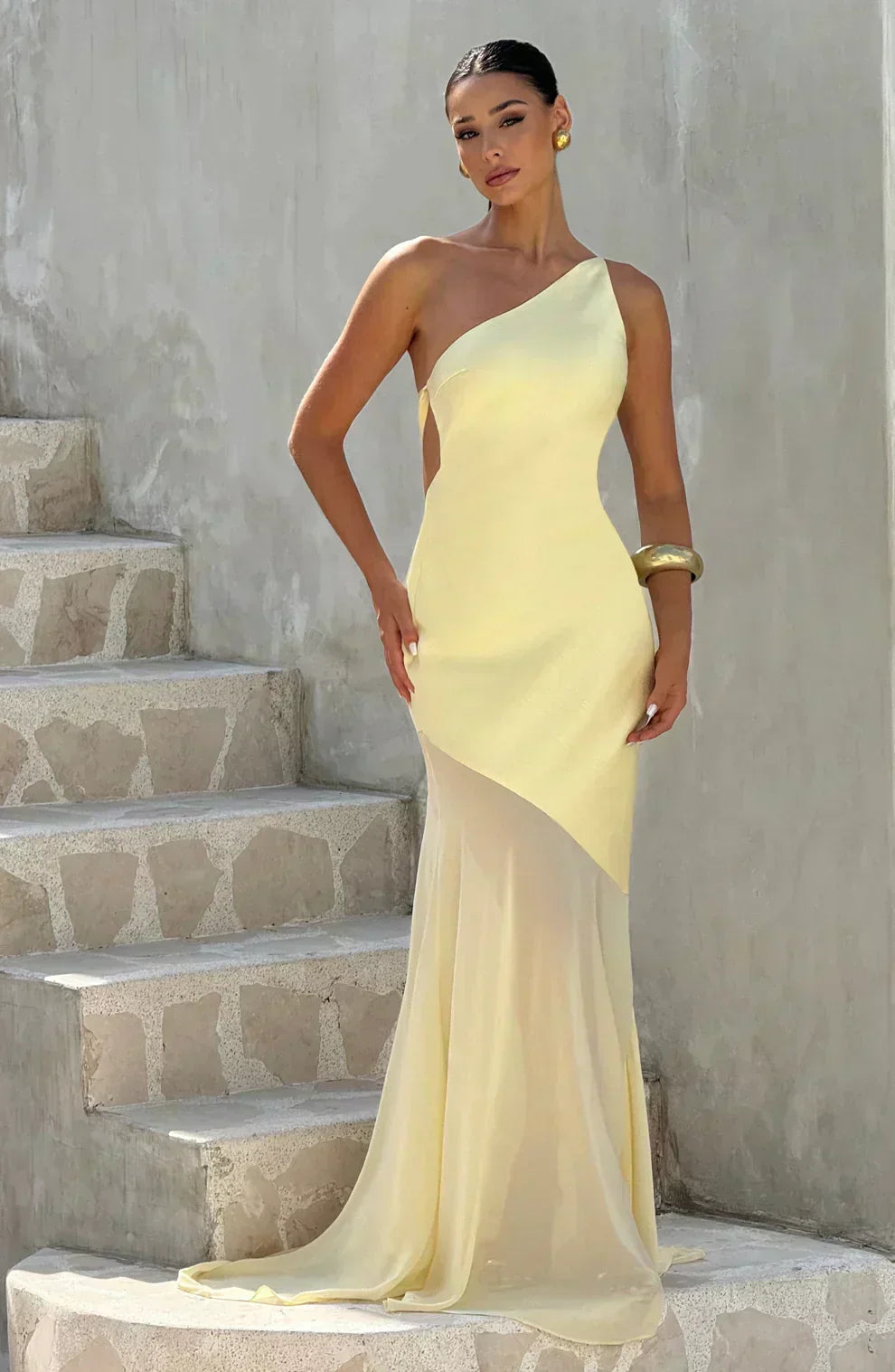 One-Shoulder Abendkleid