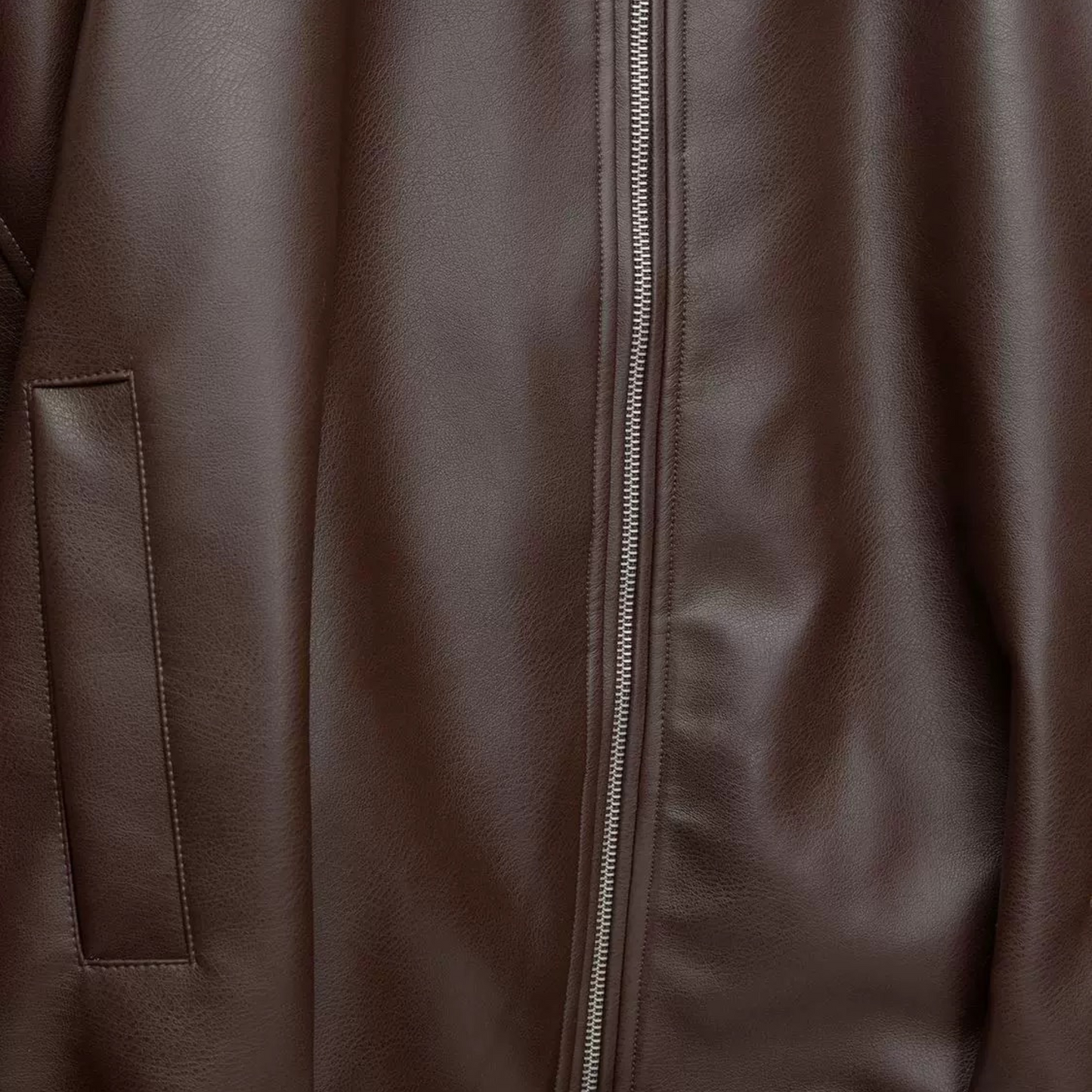 Lässige Lederjacke