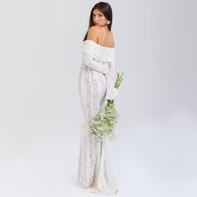 Maxikleid aus Spitze