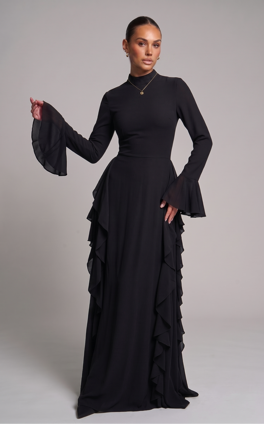 Elegantes Kleid mit Volants