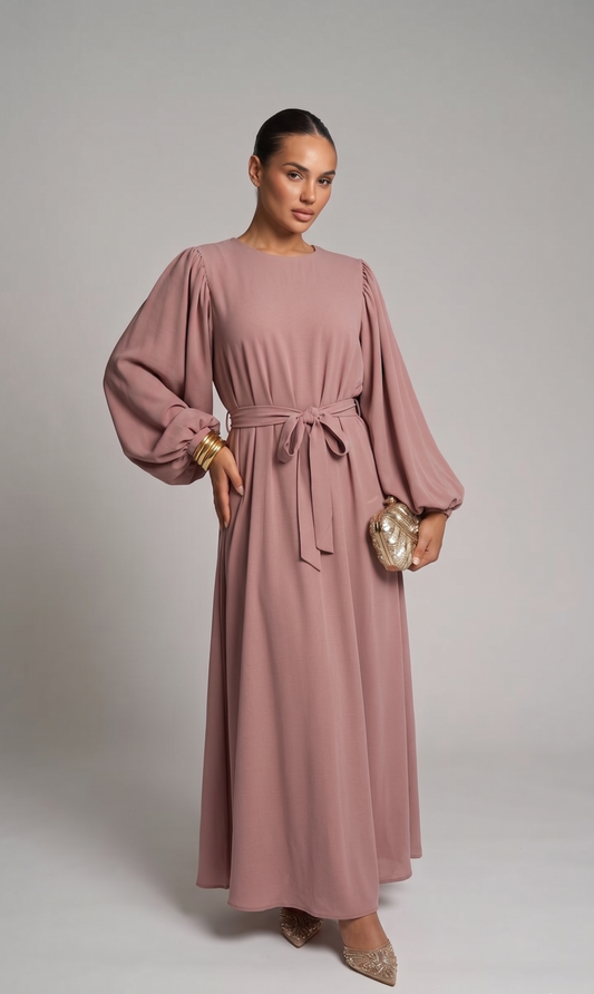 Abaya mit Schleife