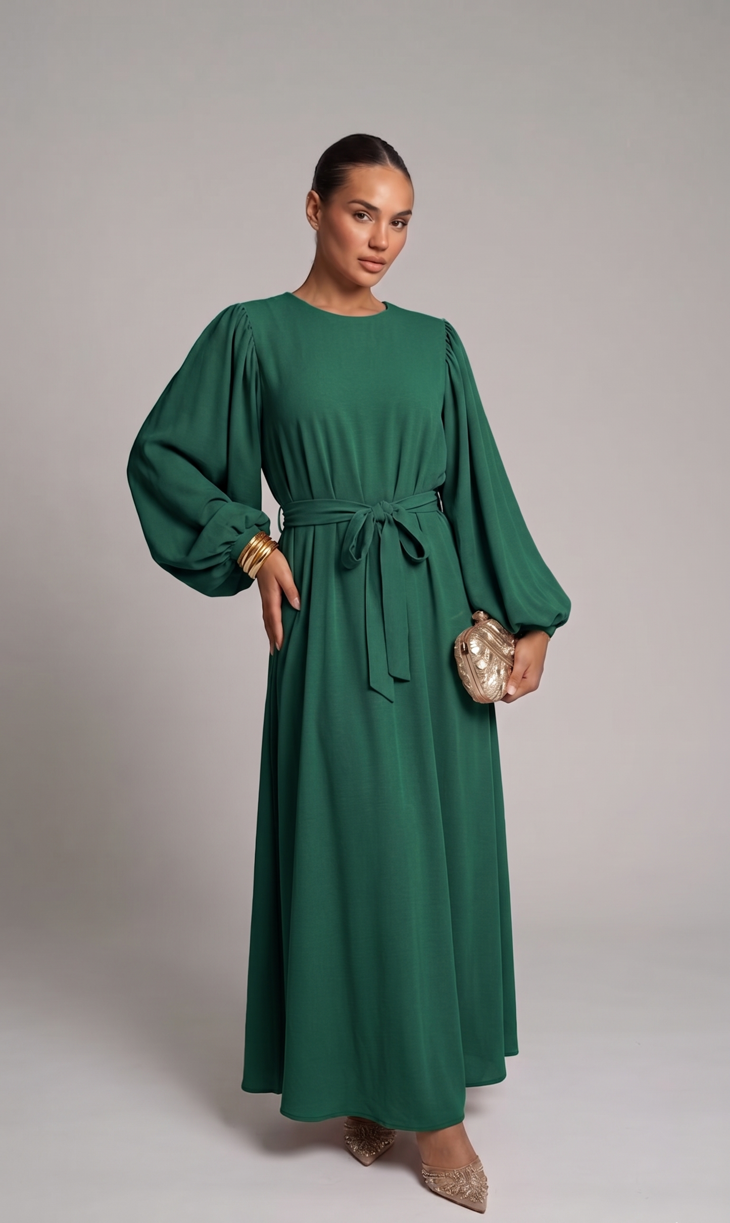 Abaya mit Schleife