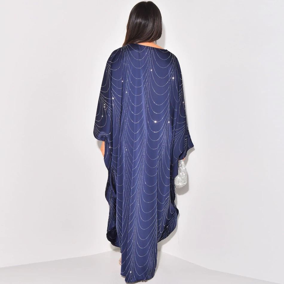 Langes Kleid mit Glitzermuster