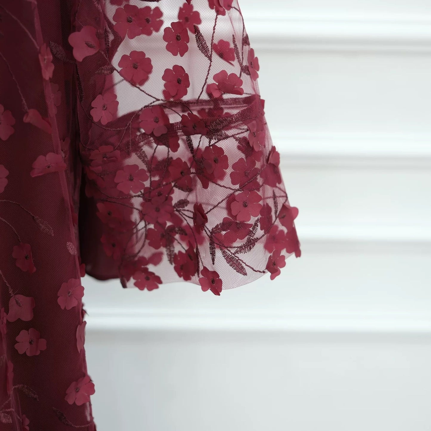 Abaya mit Kimono im Blumenmuster