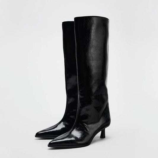 Kitten-Heel Stiefel