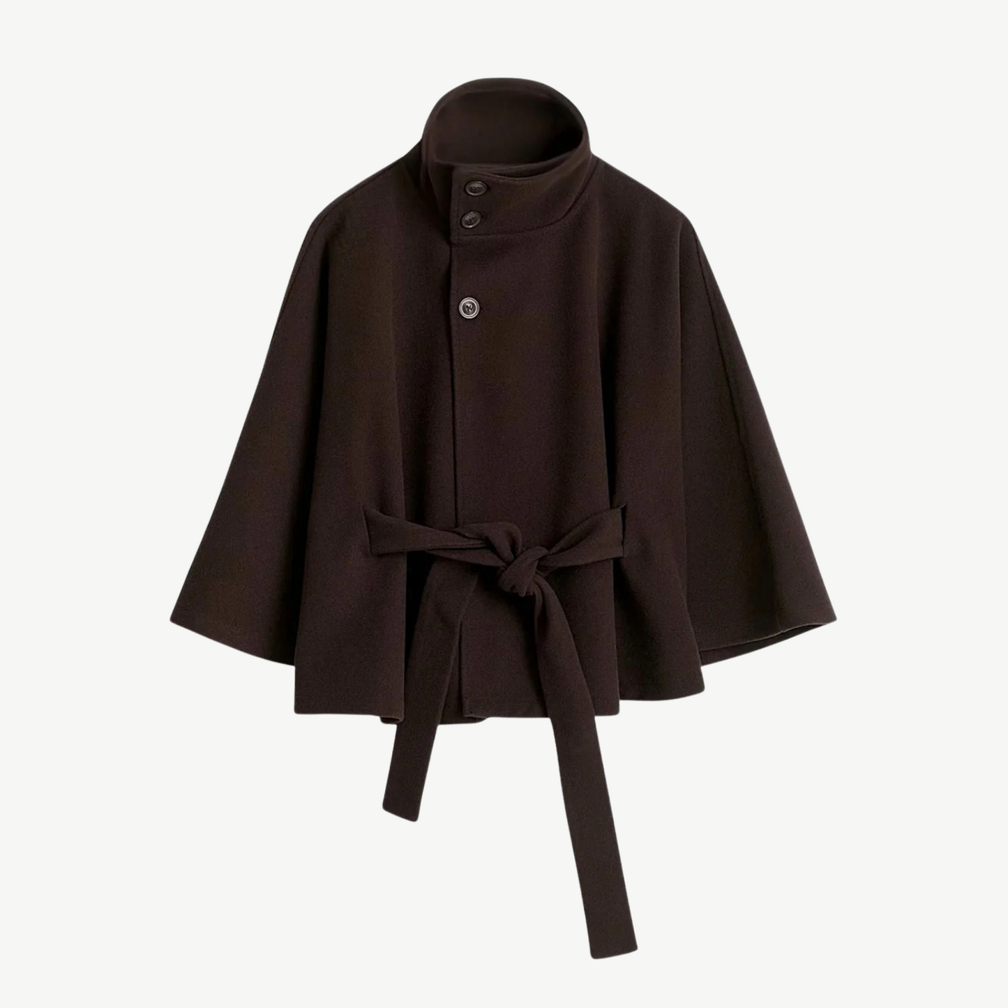Poncho mit Gürtel