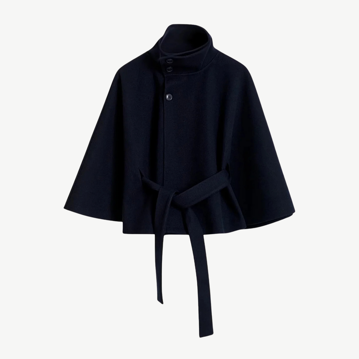 Poncho mit Gürtel