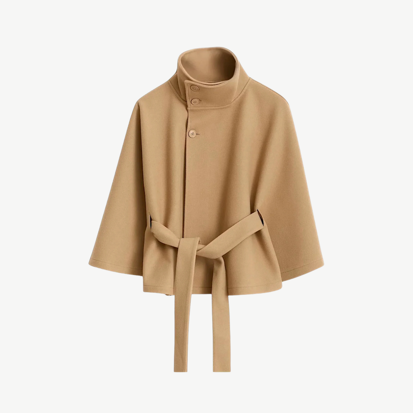 Poncho mit Gürtel