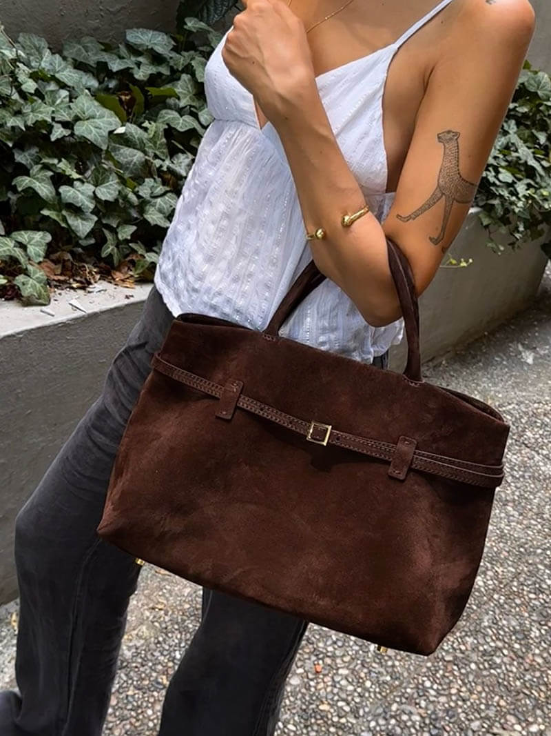Wildleder Handtasche